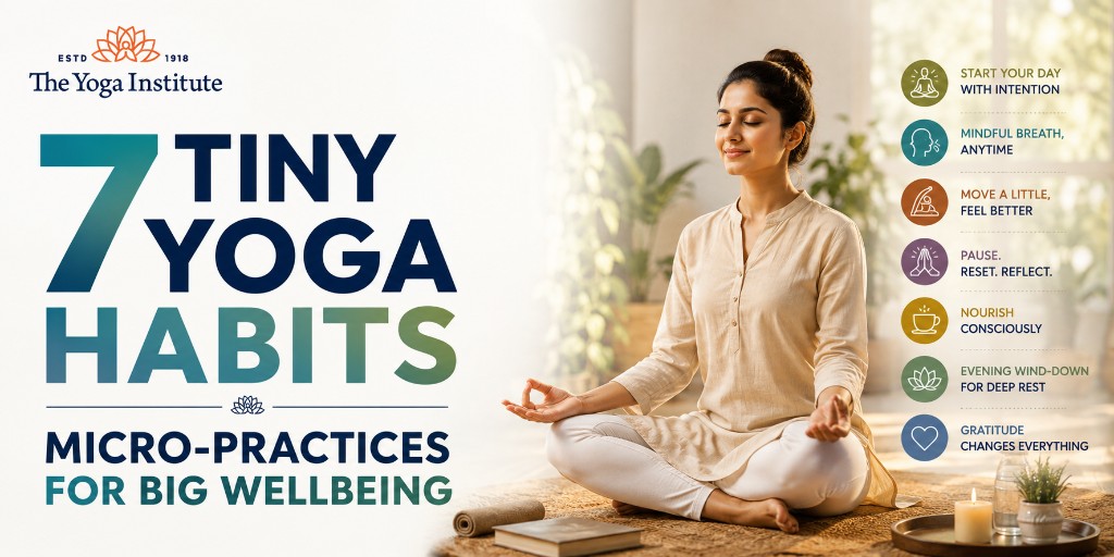7 Tiny Yogic Habits To Improve Your Daily Wellbeing — The Yoga Institute blog